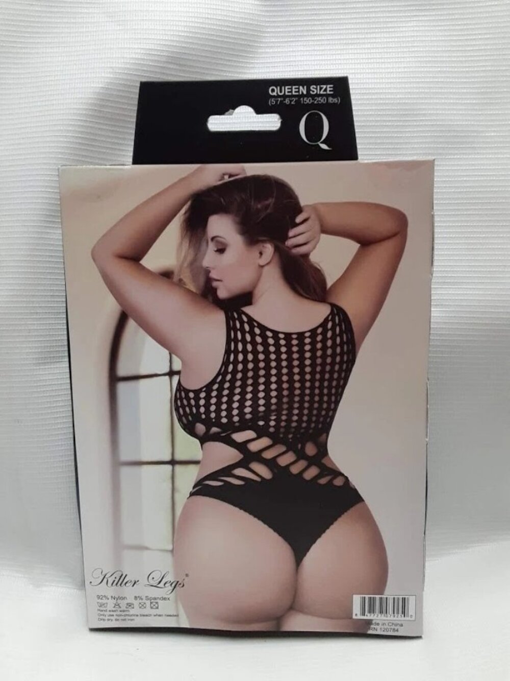 Killer Legs See Through Fishnet Teddy Bodystocking Queen Plus Size Lingerie New - Picture 4 of 5